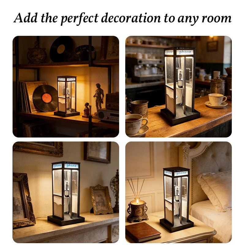 Phone Booth Table Lamp , insert a few coins and go anywhere in time.