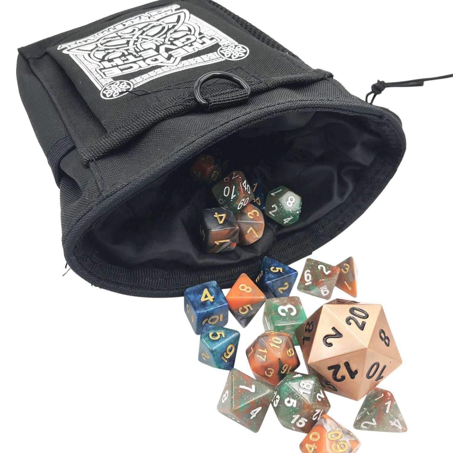 Dice Giveth and Taketh Deluxe Dice Bag - Light Brown