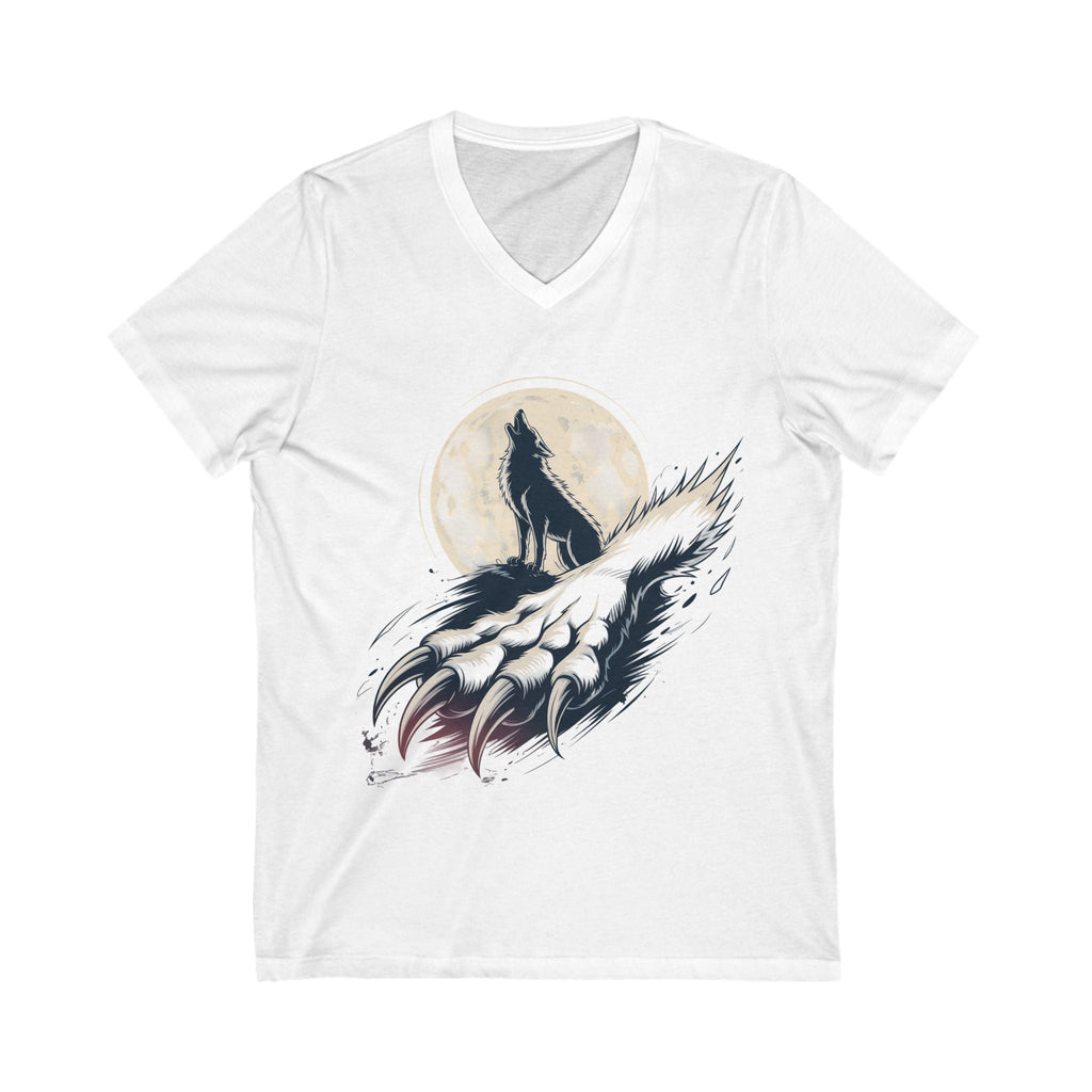 Moon Claw Howl Sleeve V-Neck Tee