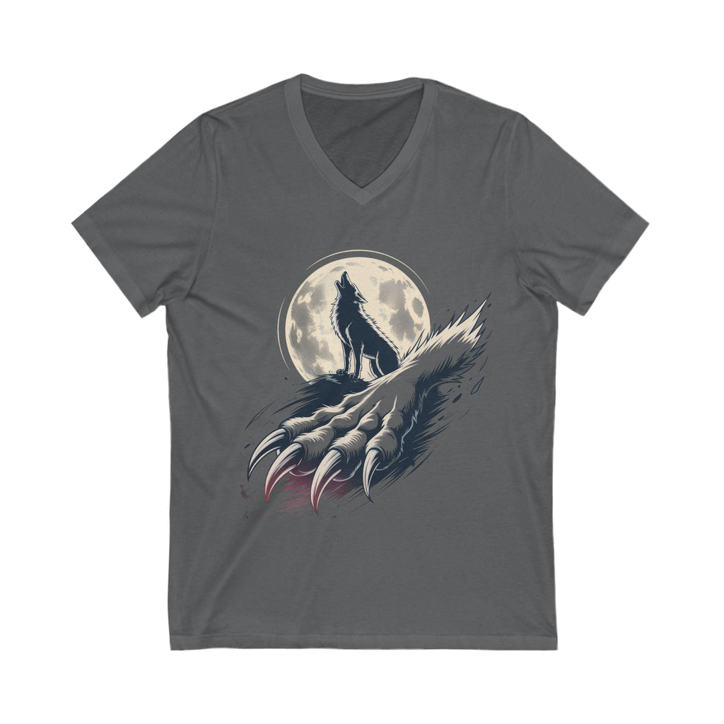 Moon Claw Howl Sleeve V-Neck Tee