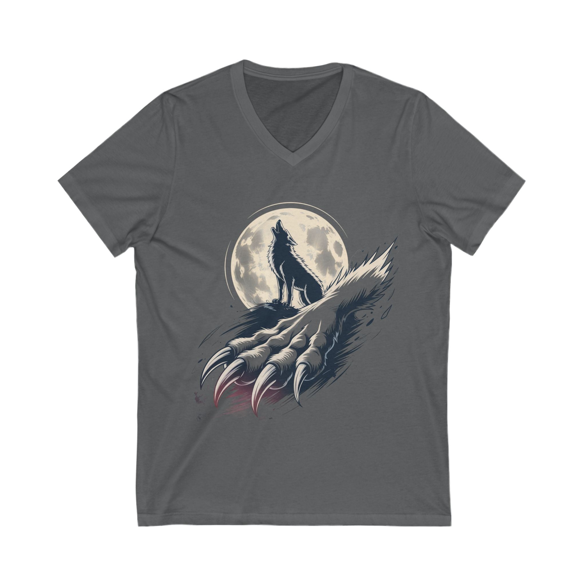 Moon Claw Howl Sleeve V-Neck Tee