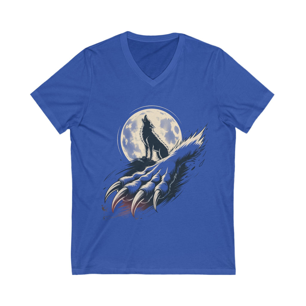 Moon Claw Howl Sleeve V-Neck Tee
