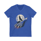 Moon Claw Howl Sleeve V-Neck Tee