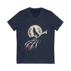 Moon Claw Howl Sleeve V-Neck Tee
