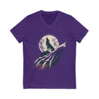 Moon Claw Howl Sleeve V-Neck Tee