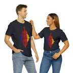 Sunset Ombre Dragon and Sword Shirt - Asphalt / S