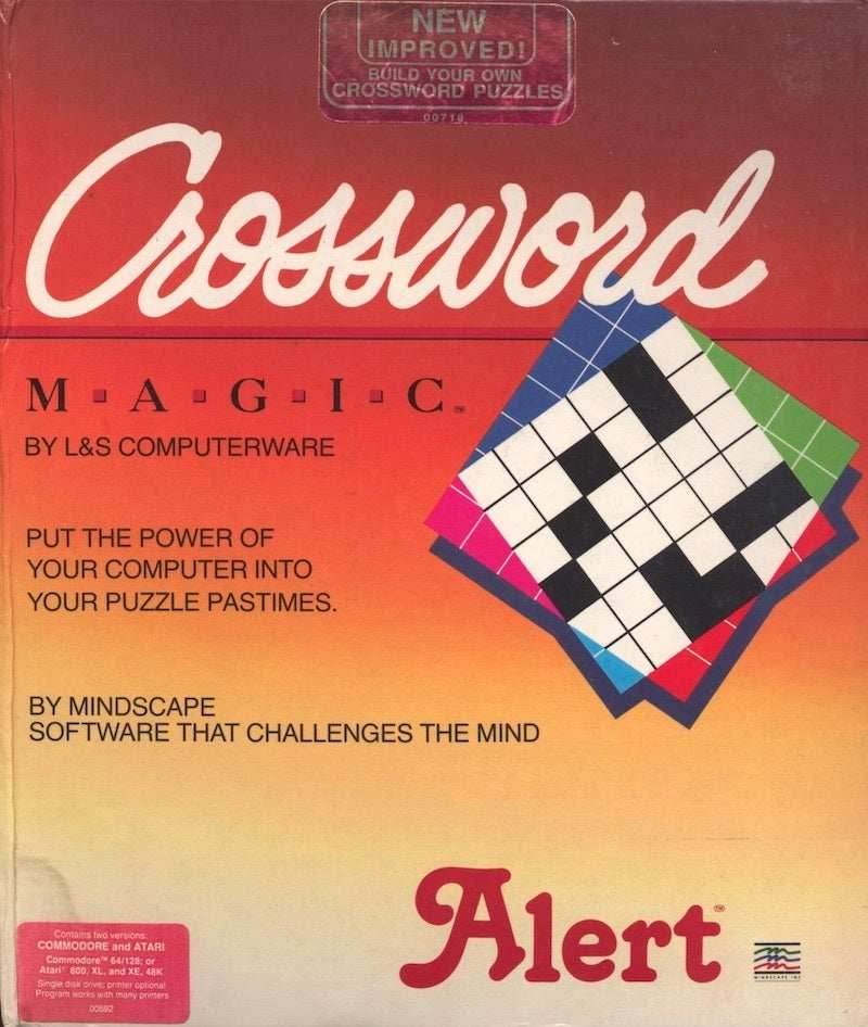 Crossword Magic (Atari 800) - Game Only