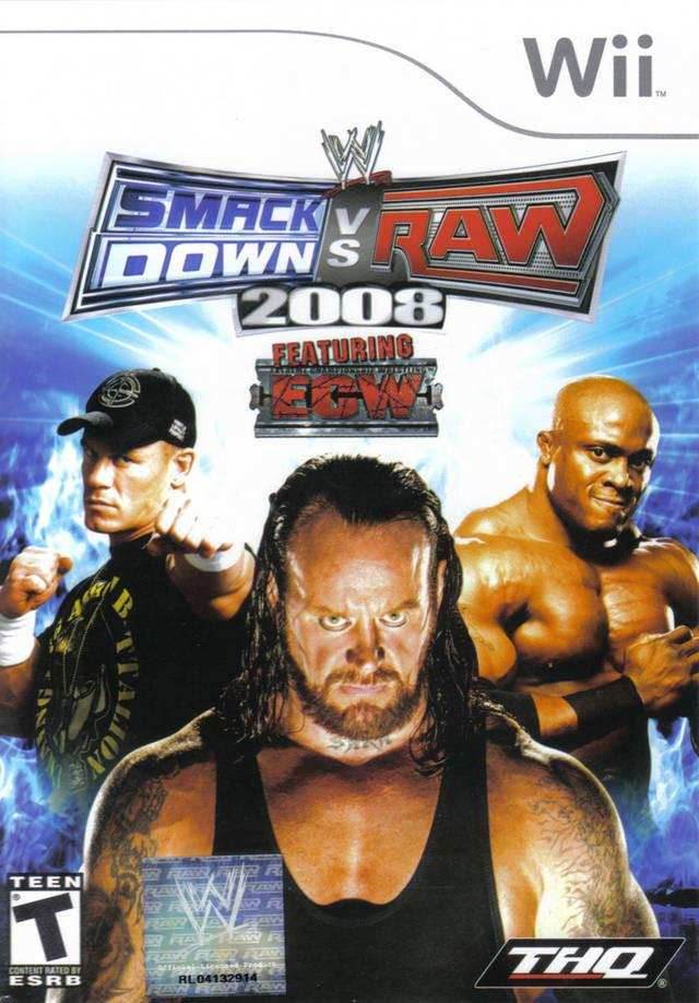 WWE Smackdown vs. Raw 2008 (Wii) - Game Manual Only