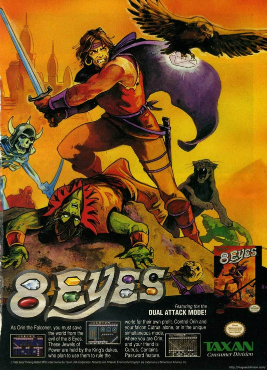 8 Eyes (Nintendo NES) - Game Only