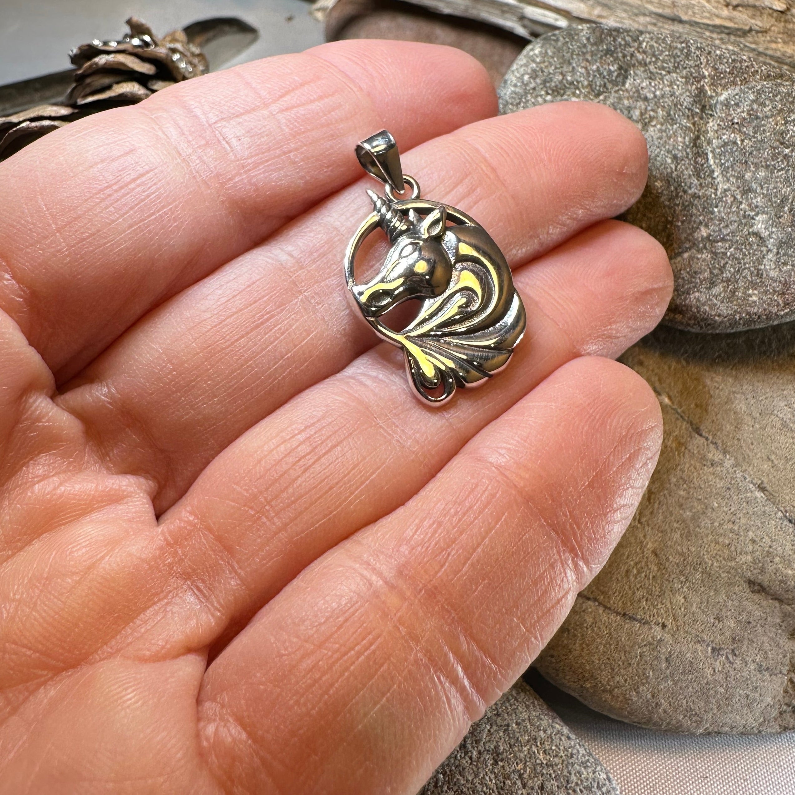 Prancing Unicorn Necklace