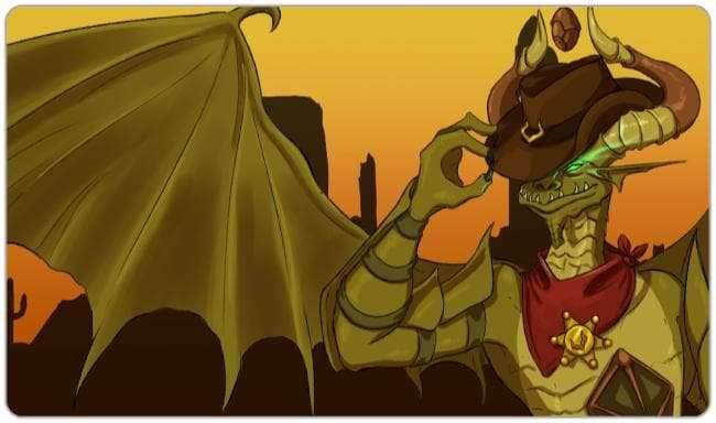 Elder Dragon Hoedown Playmat - Standard Playmat / No Text / Plain