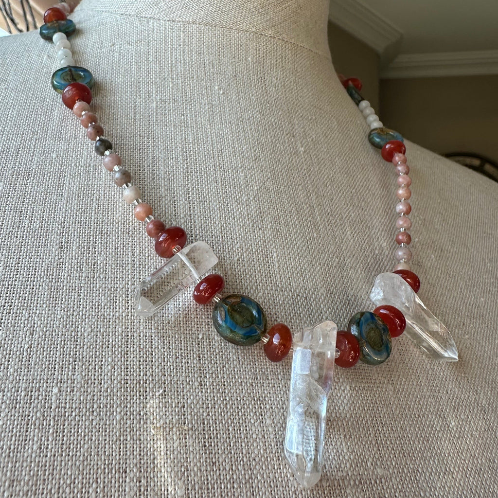 Wild Atlantic Way Quartz Crystal Necklace