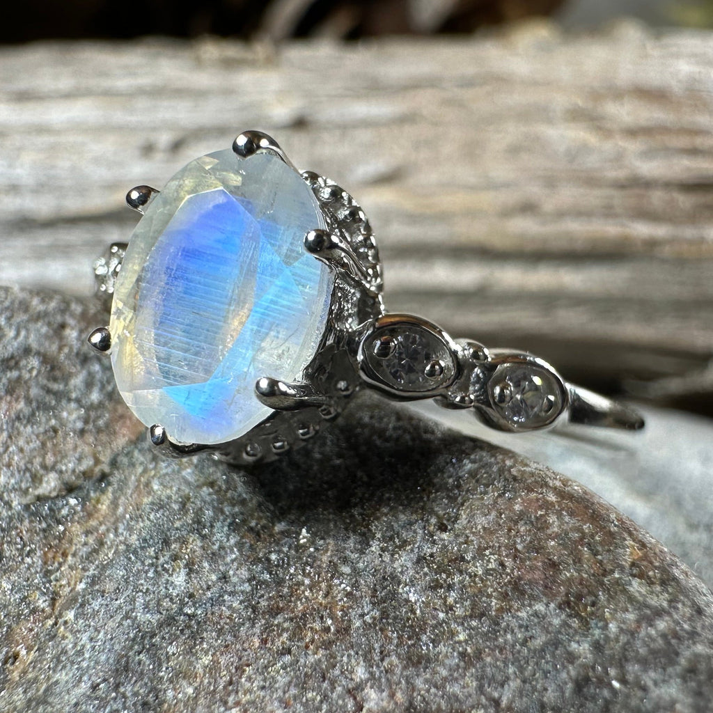 Diana Moonstone Promise Ring