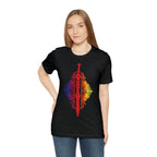 Sunset Ombre Dragon and Sword Shirt - Asphalt / S