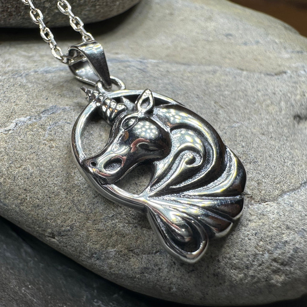 Prancing Unicorn Necklace