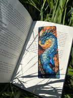 Blue Eragon Bookmark - Handcrafted Inheritance Cycle Inspired Bookmark, Fantasy Dragon Design