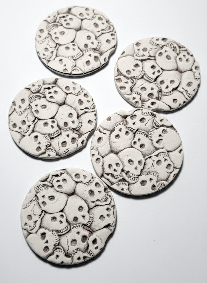 Little Skulls Car Coasters