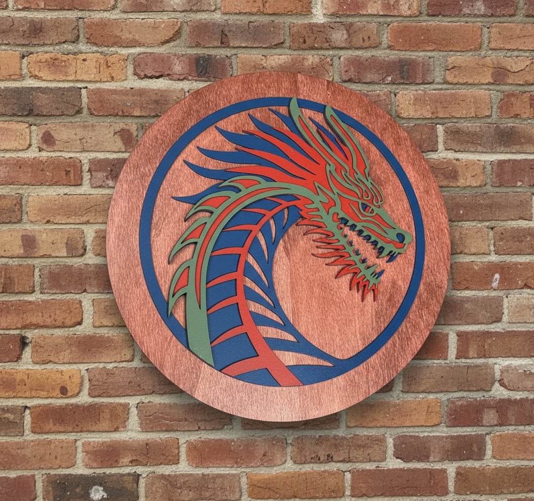 3D Backlit Dragon - Unlighted