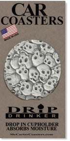 Little Skulls Car Coasters
