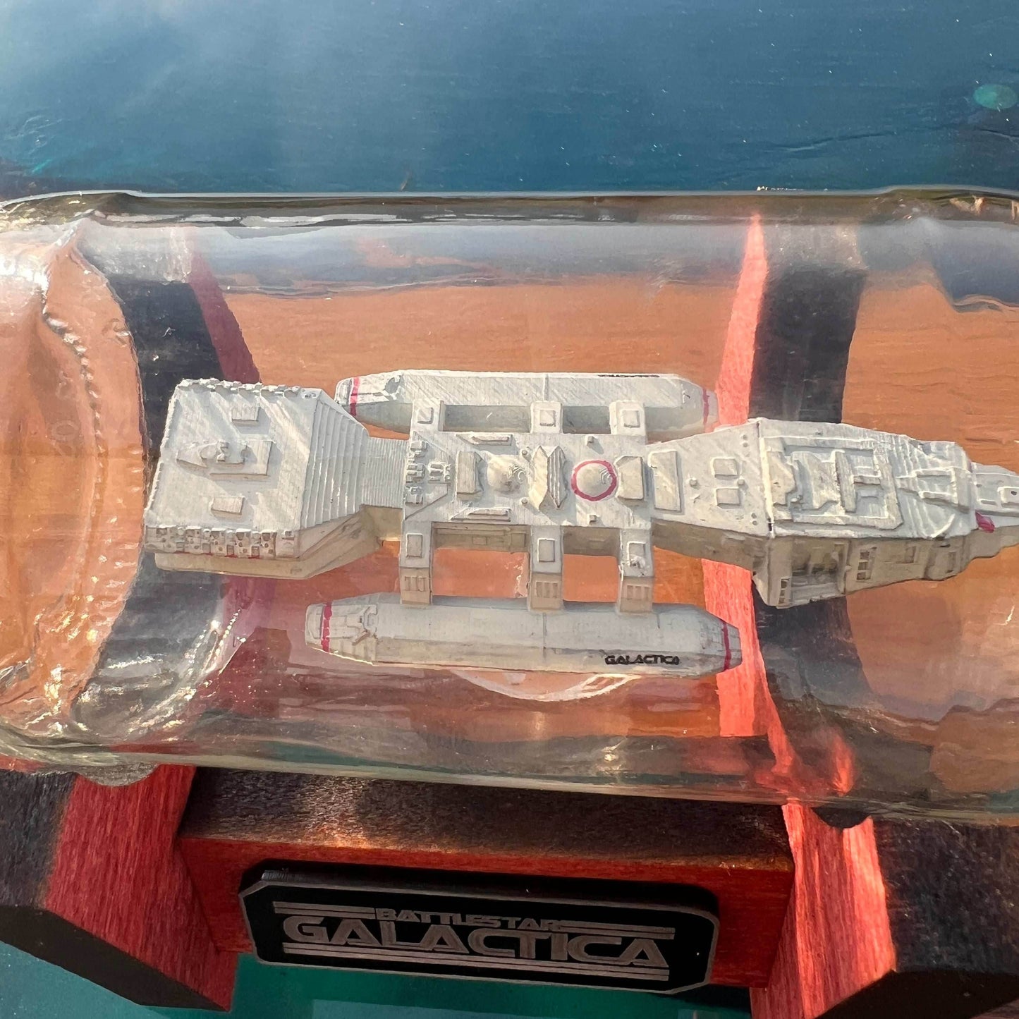 Battlestar Galactica Starship in a Bottle - With Stand