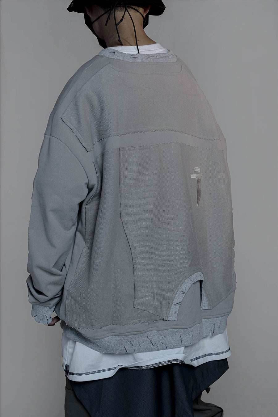 HiH14 Industrial Ripped Crewneck - Beige / M