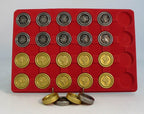Checkers - Metal Florentine Checkers - 