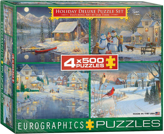 Puzzle: Kids Multipacks - Holiday Deluxe Puzzle Set by Sam Timm - 