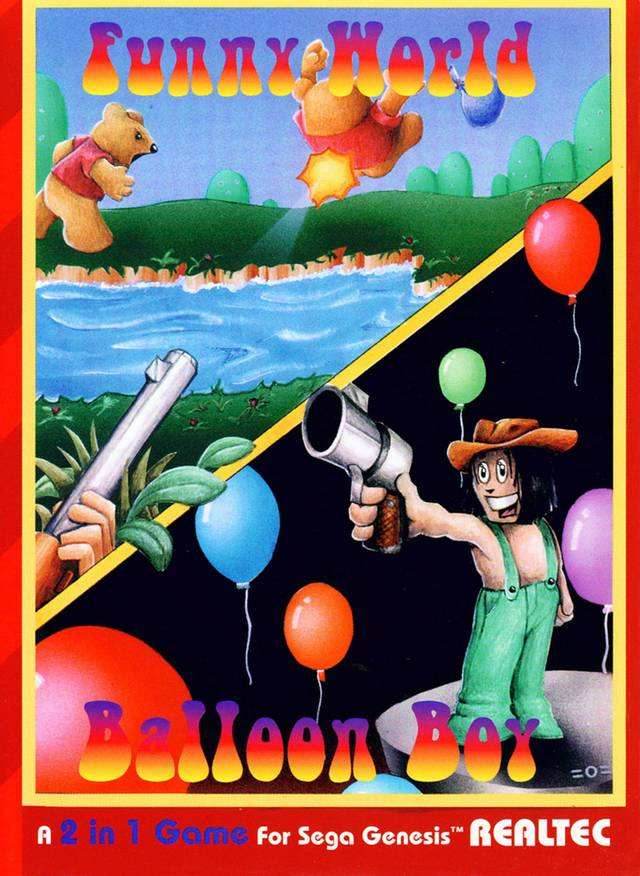 Funny World & Balloon Boy (Sega Genesis) - Game Manual Only