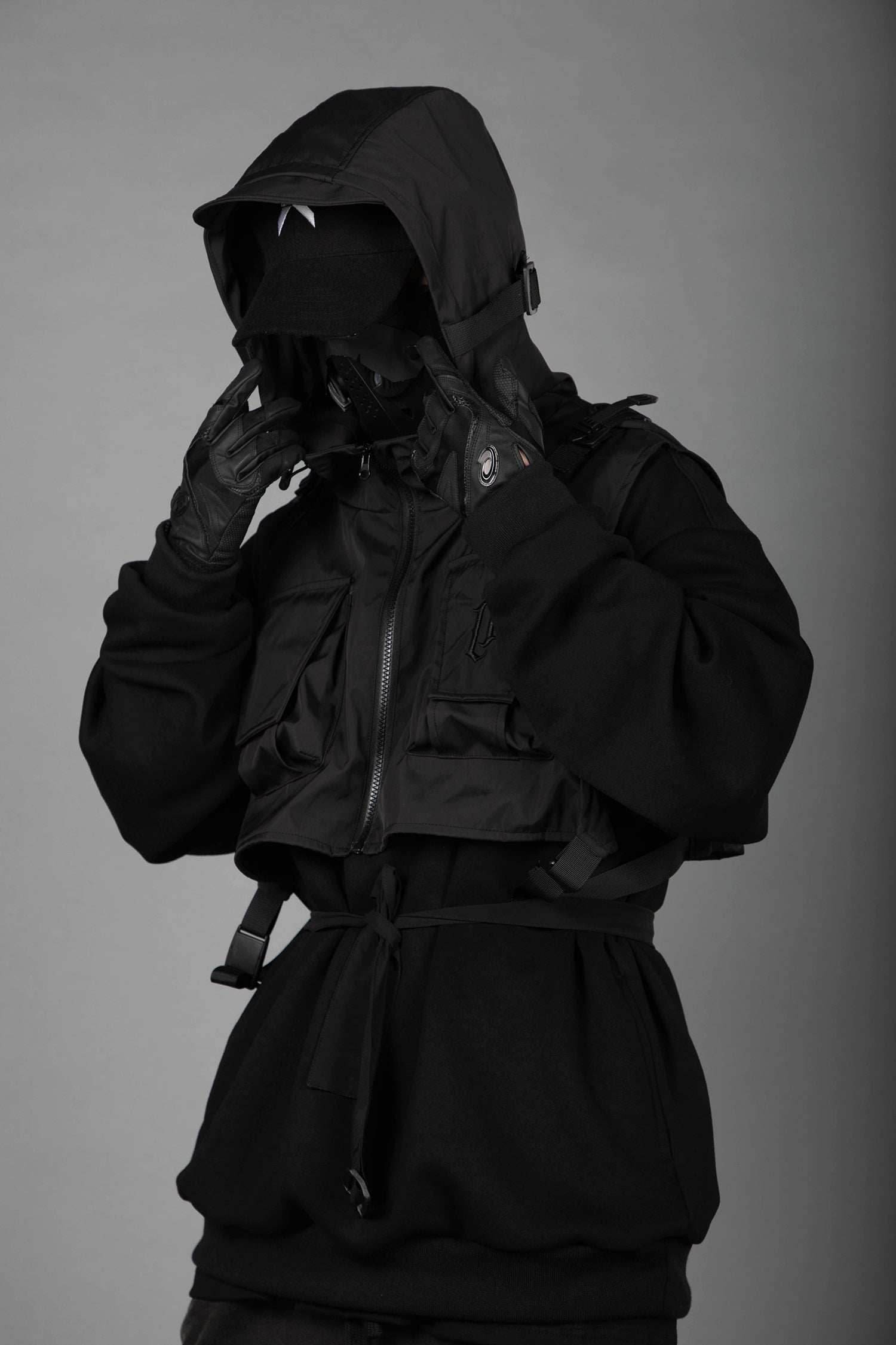 HiH34 Black Tech Guard Hoodie - Black / M