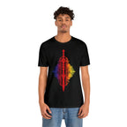 Sunset Ombre Dragon and Sword Shirt - Asphalt / S