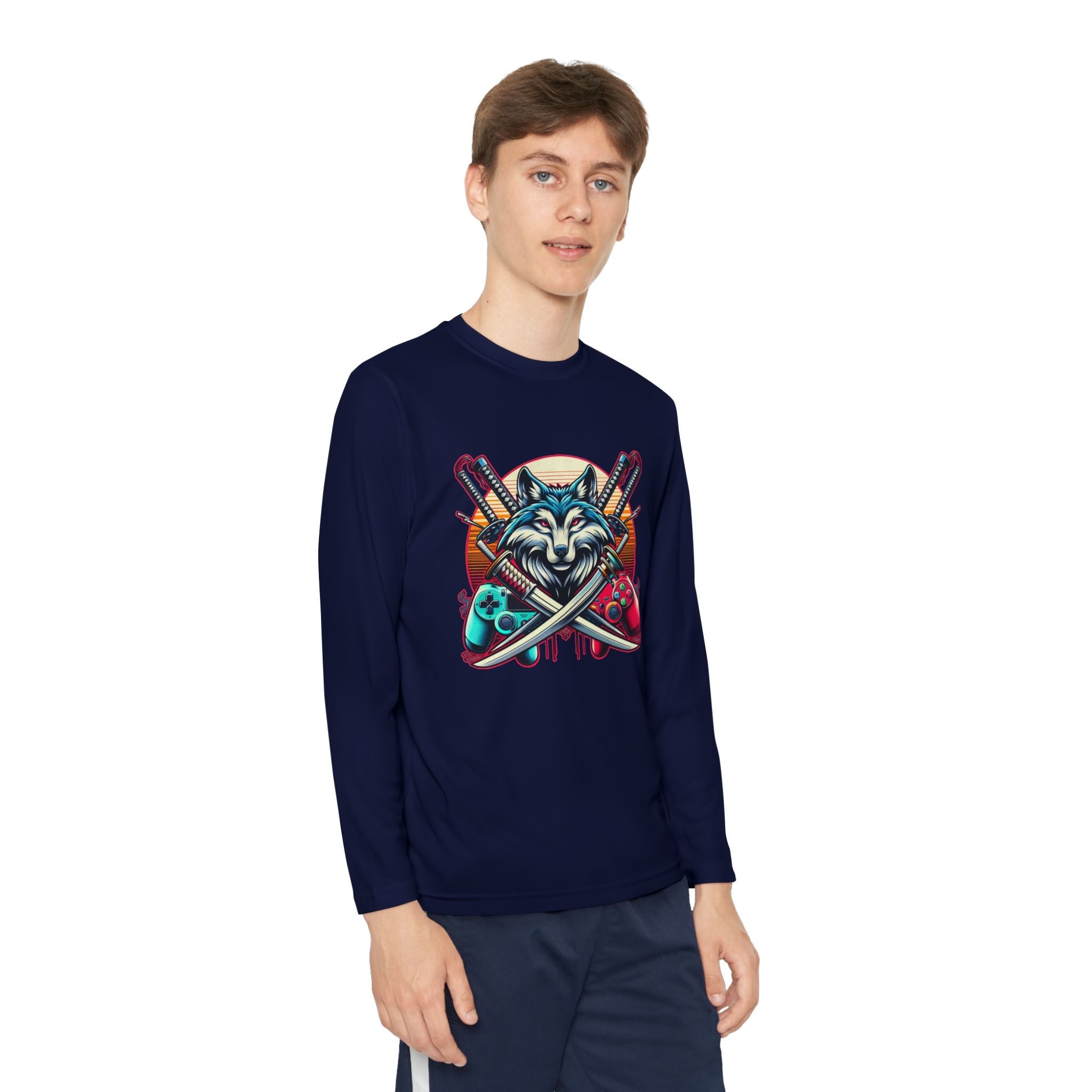 Xp wolf gamer long sleeve shirt