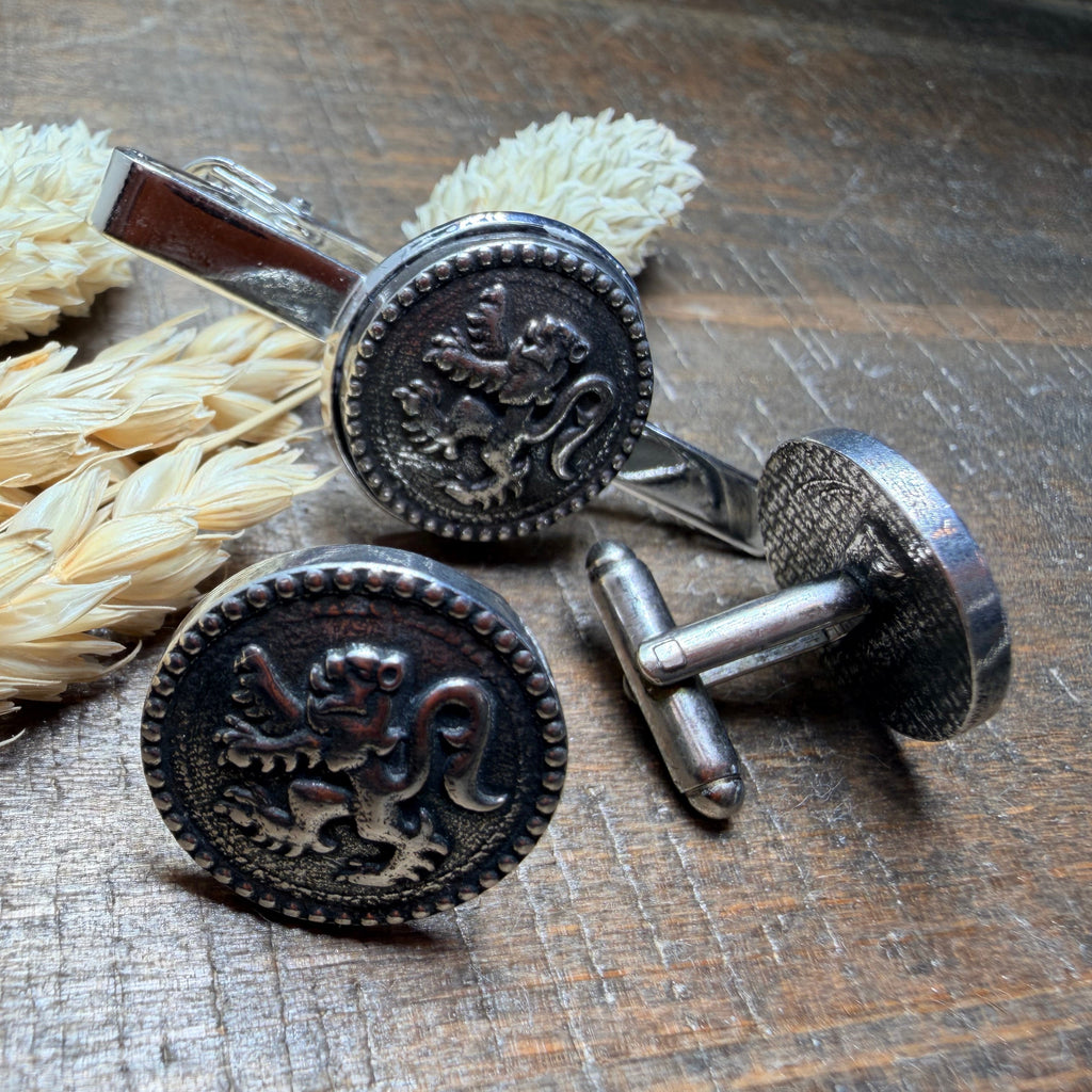 Lion of Scotland Shield Cuff Links