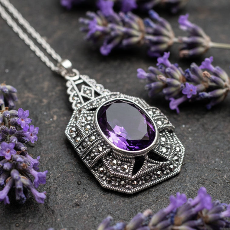 Victorian Marcasite Necklace