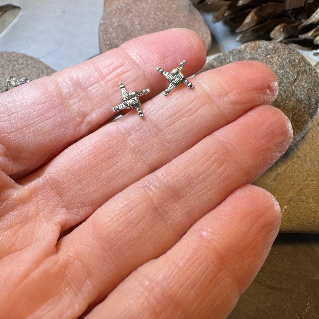 Saint Brigid's Cross Post Earrings