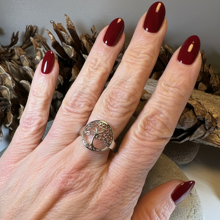 Rose Tree of Life Ring