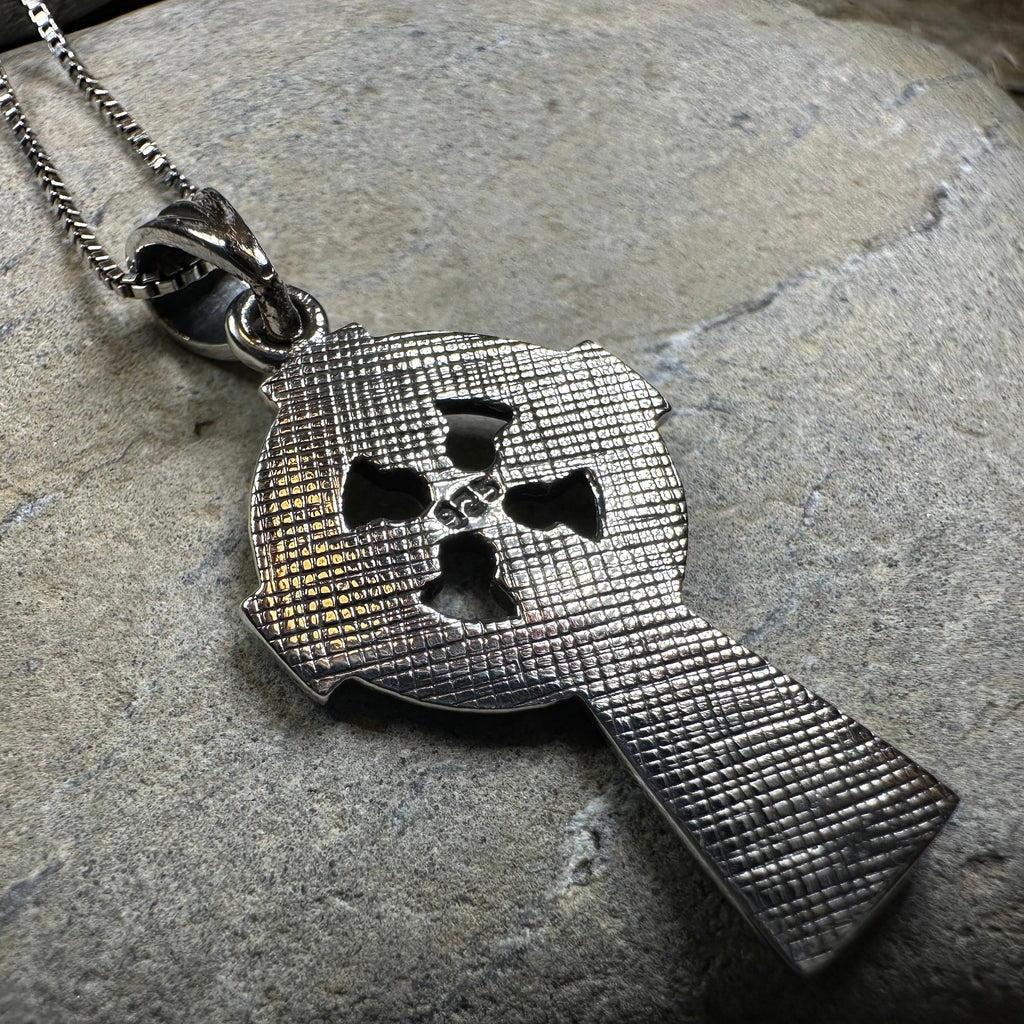Saint Cuthbert Celtic Cross Necklace