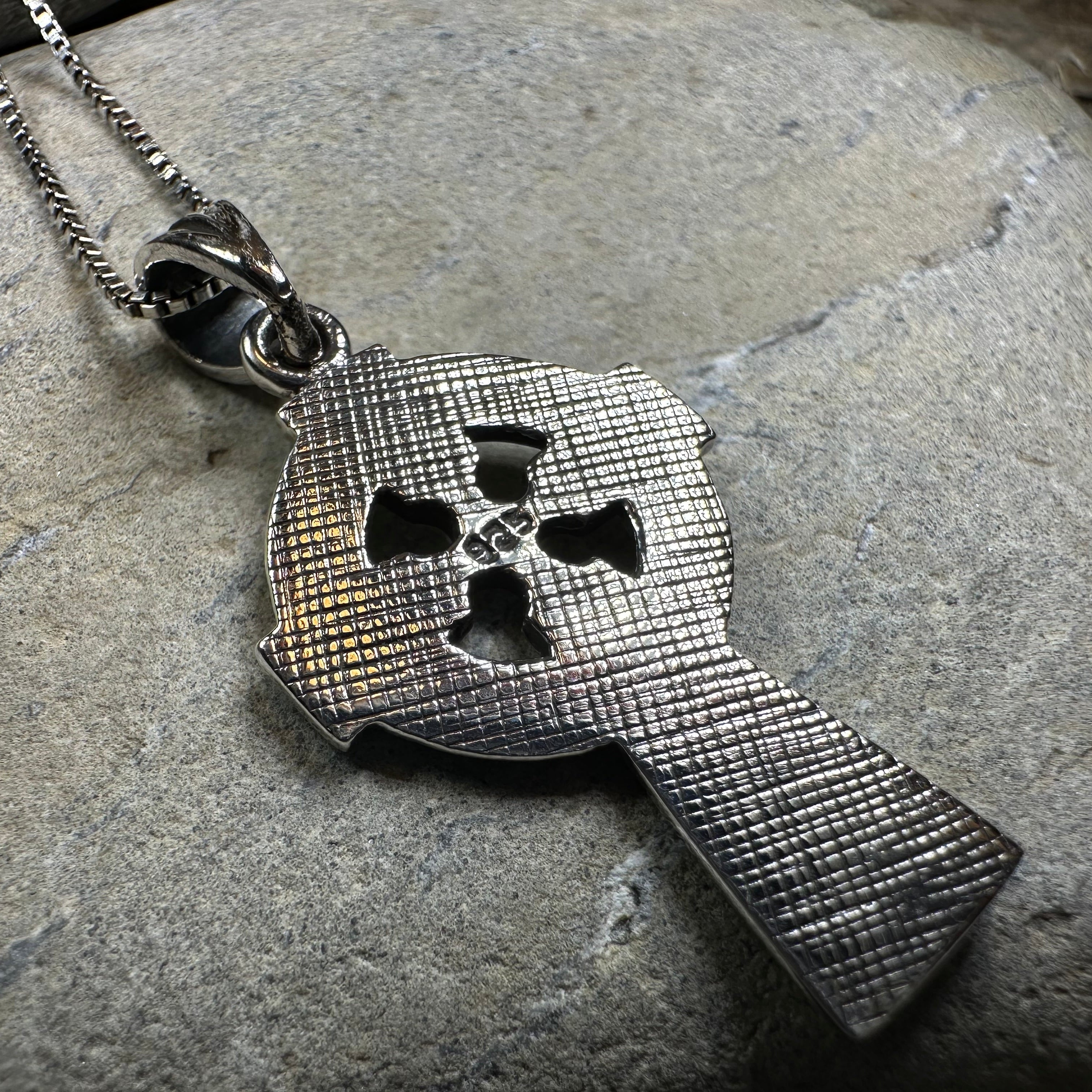 Saint Cuthbert Celtic Cross Necklace