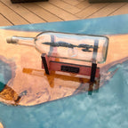 Star Wars Separatist Recusant Destroyer in a Wine Bottle - With Stand