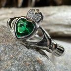 Emerald Meadow Claddagh Ring