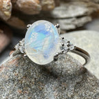 Winter Dawn Moonstone Ring