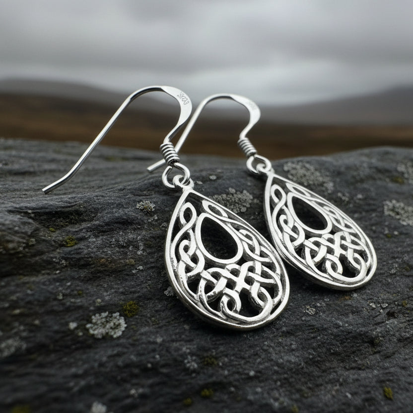 Celtic Raindrop Earrings