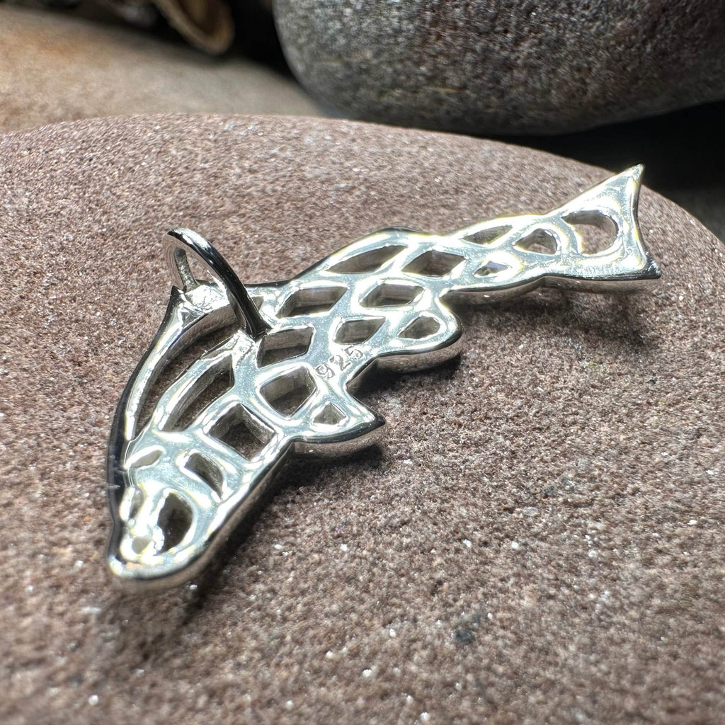 Celtic Salmon of Knowledge Necklace - 18