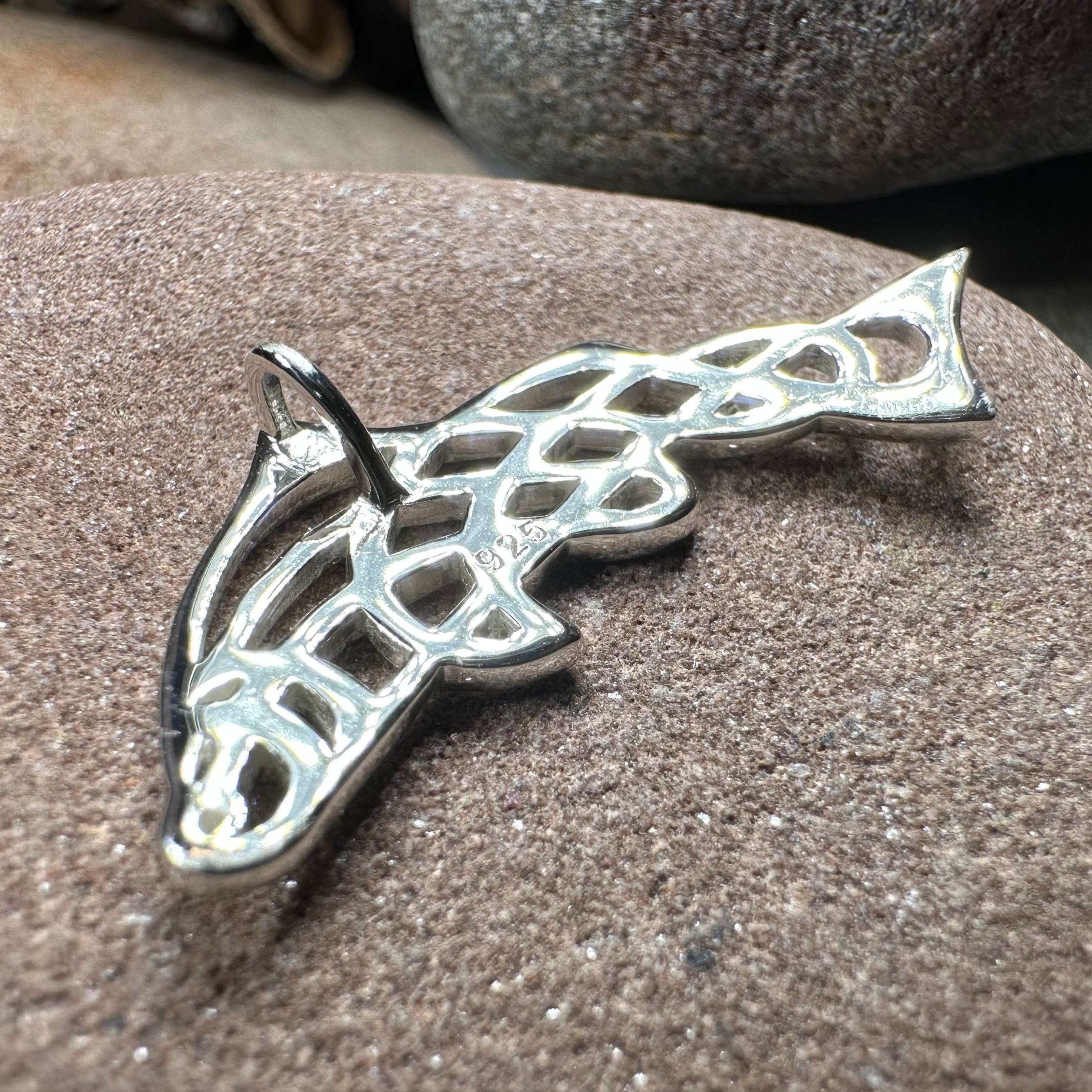 Celtic Salmon of Knowledge Necklace - 18