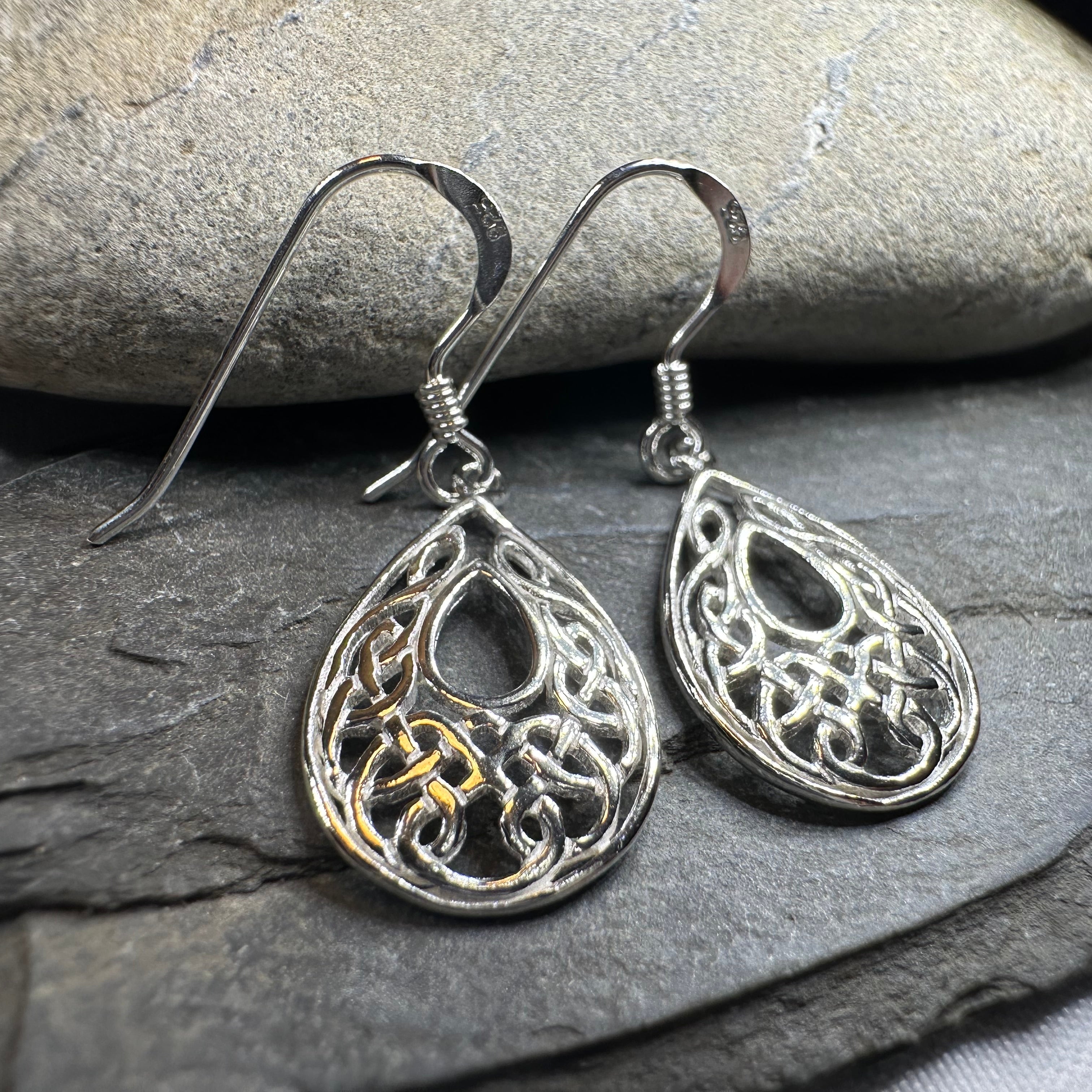 Celtic Raindrop Earrings