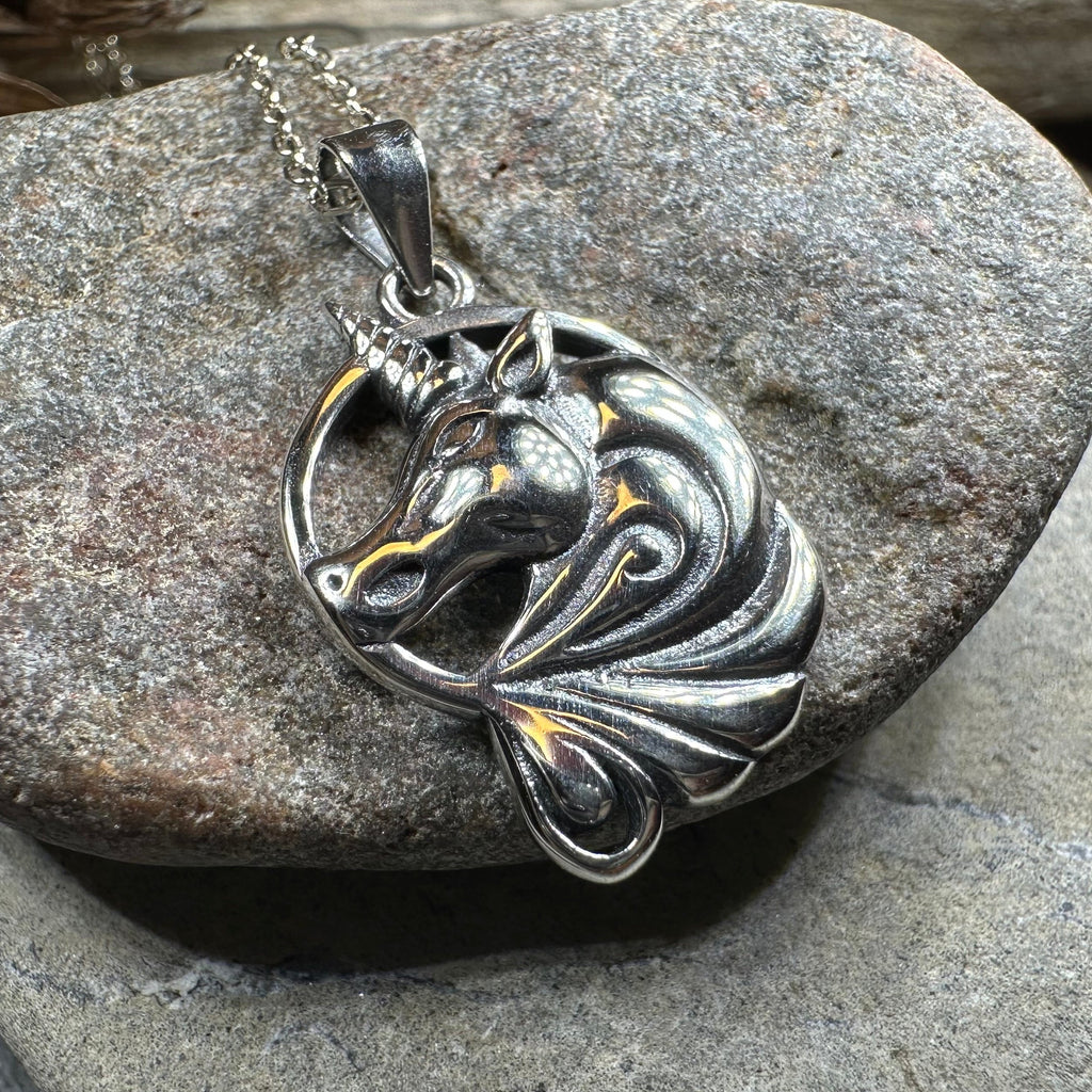 Prancing Unicorn Necklace