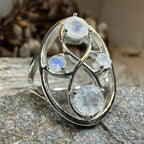 Moonstone Infinity Ring