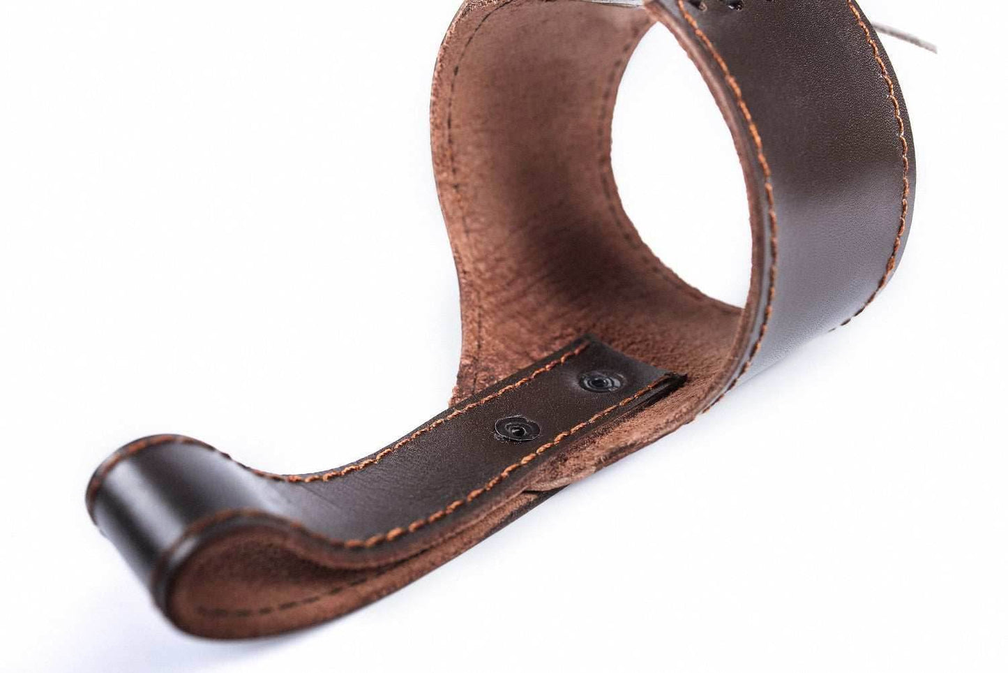Leather Drinking Horn Frog Holster - 
