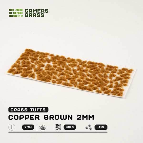 Gamers Grass Tufts: Copper Brown 2mm- Wild - 
