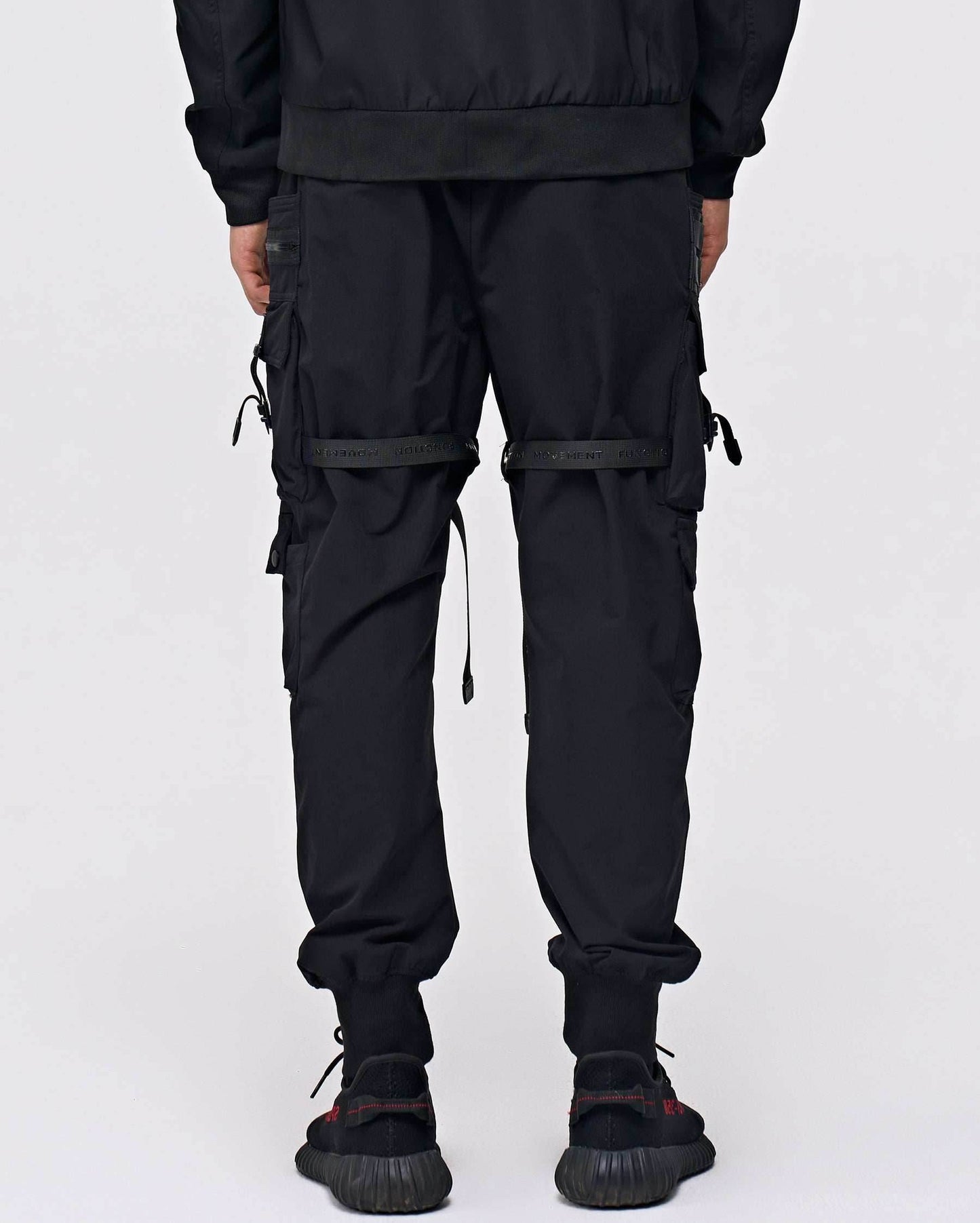 APP172 Black Techwear Pants - Black / S