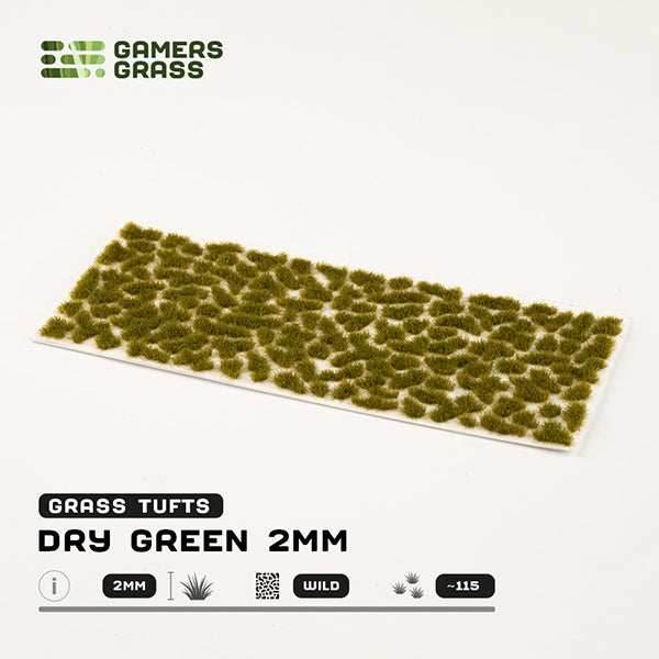 Gamers Grass Tufts: Dry Green 2mm- Wild - 